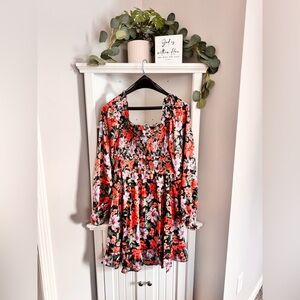 Umgee Multicolor Floral Smocked Dress